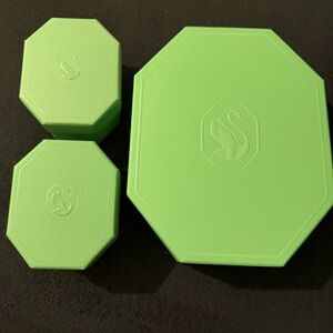 Swarovski Green Octagonal Boxes